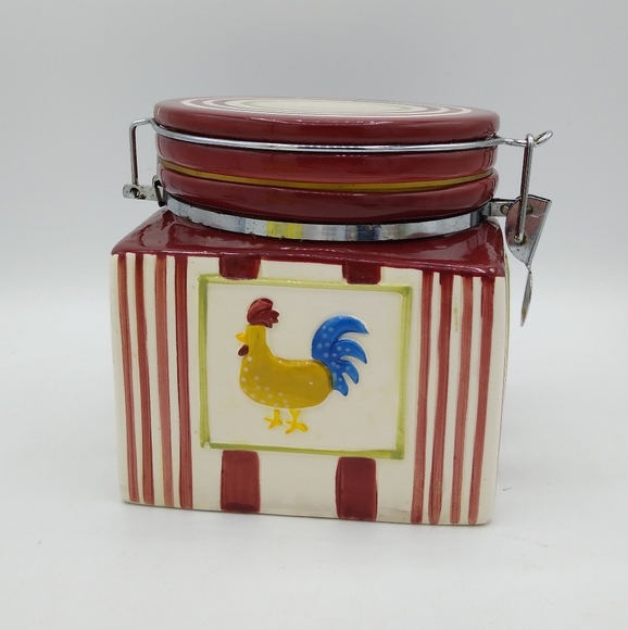 MSRF Inc Rooster Chicken Country Kitchen Ceramic Canister Vintage - Picture 12 of 12